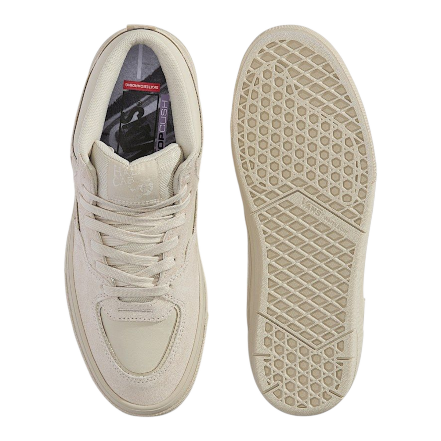 VANS X ATIBA SKATE HALF CAB WAFFLECUP OATMEAL
