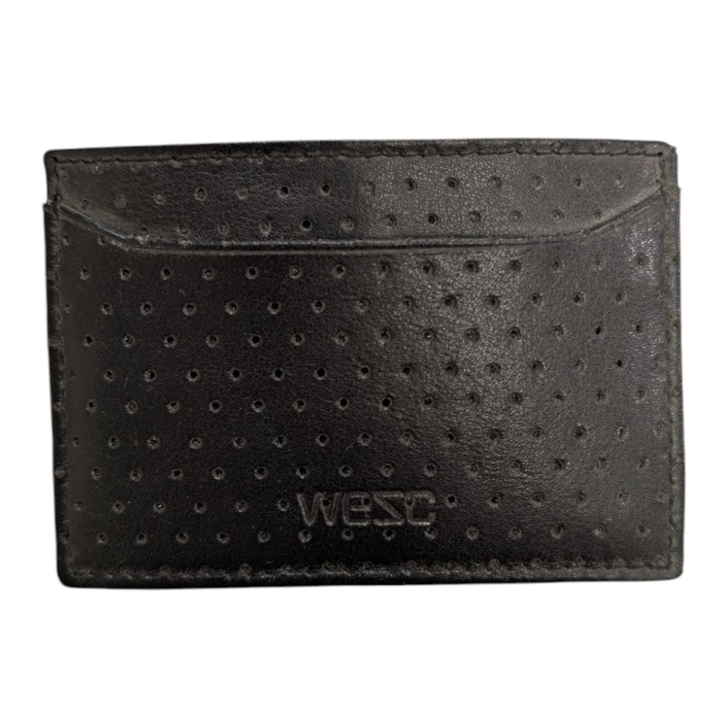 WESC PERFORATED LEATHER WALLET