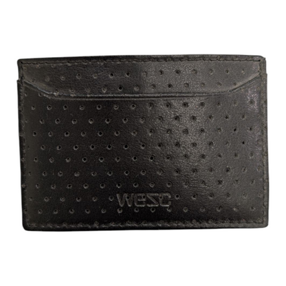 WESC PERFORATED LEATHER WALLET
