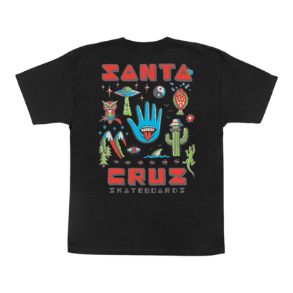 SANTA CRUZ YOUTH TRIPPER TEE BLACK
