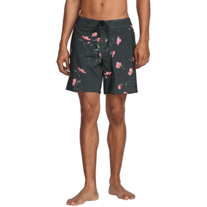 RVCA DOWN RIGHT TRUNK 17 PIRATE BLACK