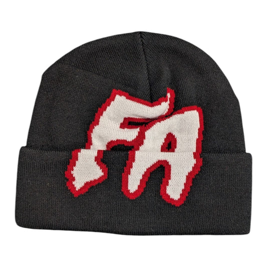 FUCKING AWESOME BIG SEDUCTION CUFFED BEANIE RED BLACK