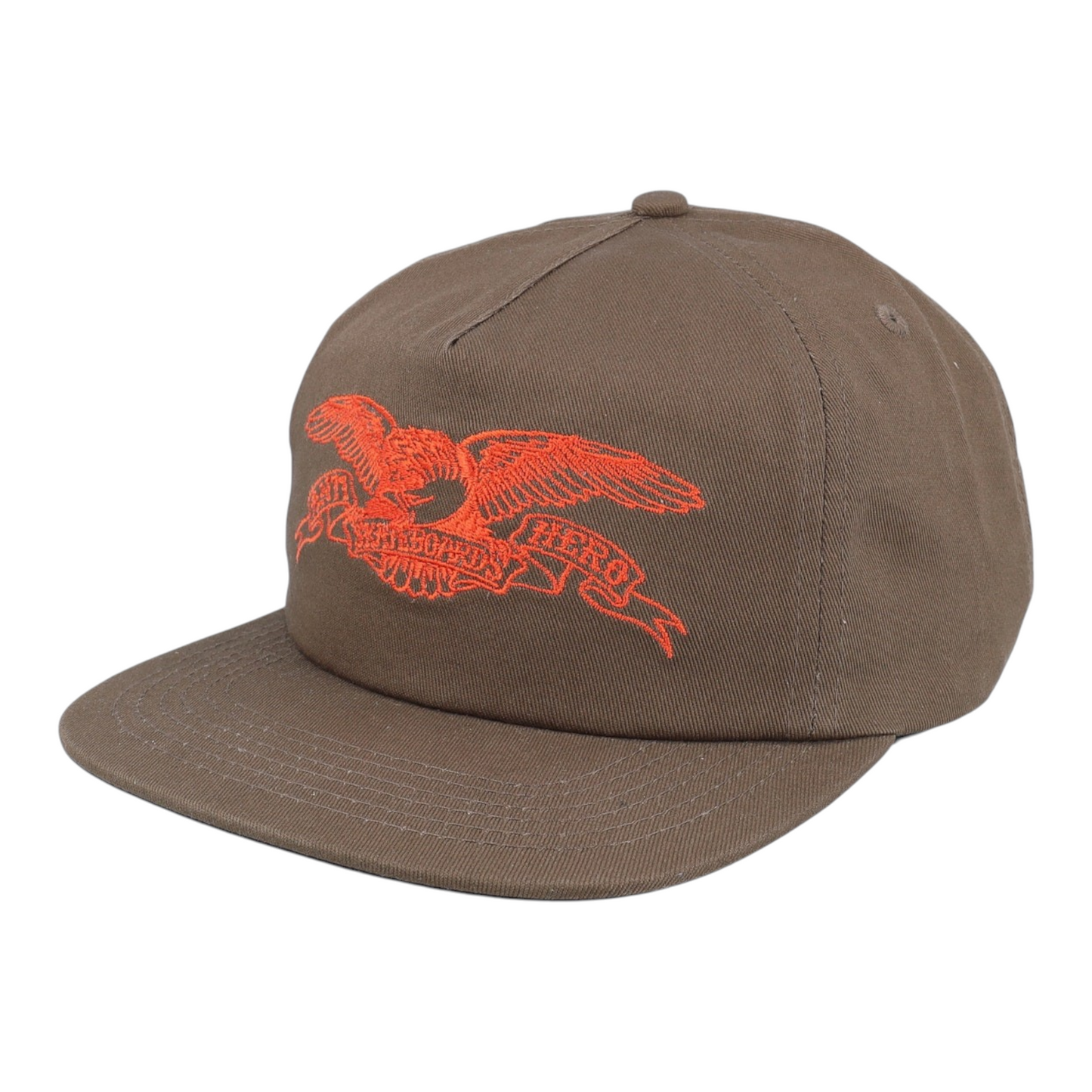 ANTIHERO BASIC EAGLE SNAPBACK BROWN ORANGE