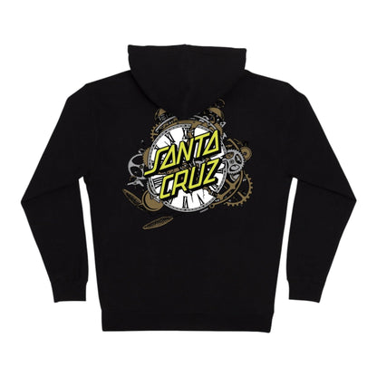 SANTA CRUZ GRABKE EXPLODING DOT ZIP UP HOODIE BLACK