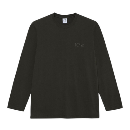 POLAR STEVE STROKE LOGO LONG SLEEVE DIRTY BLACK