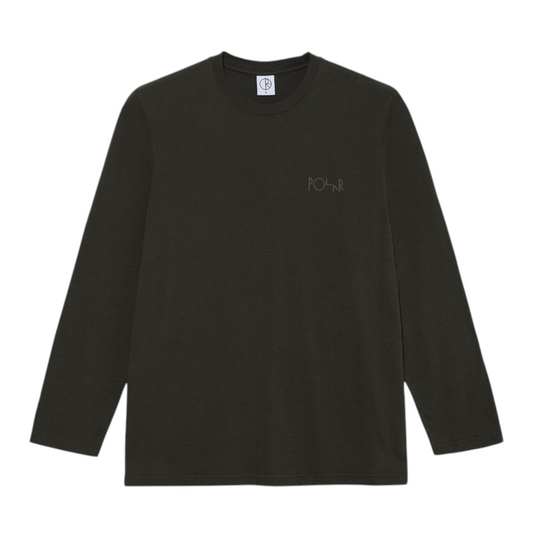 POLAR STEVE STROKE LOGO LONG SLEEVE DIRTY BLACK