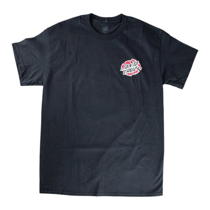 SANTA CRUZ GRABKE EXPLODING DOT TEE BLACK