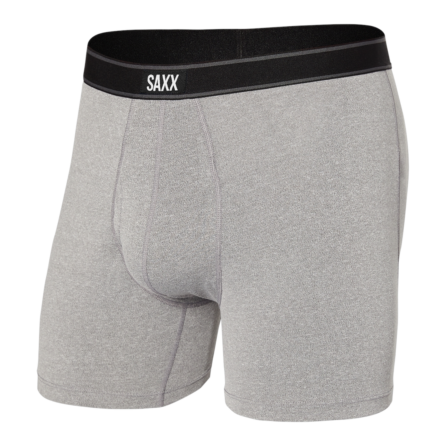 SAXX DAYTRIPPER COMFORT STRETCH BOXER BRIEF FLY GREY HEATHER
