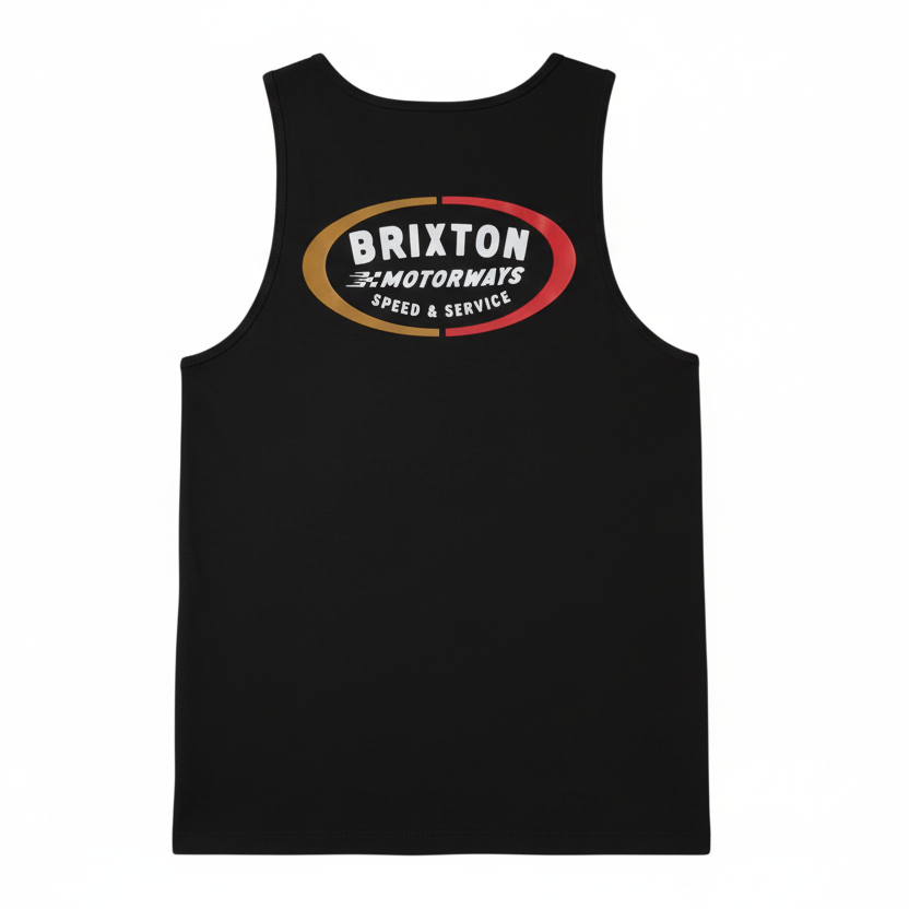BRIXTON RHETT TANK TOP BLACK