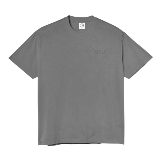 POLAR CONTRAST TEE STROKE LOGO GREY