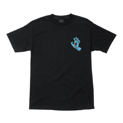 SANTA CRUZ YOUTH SCREAMING HAND TEE BLACK