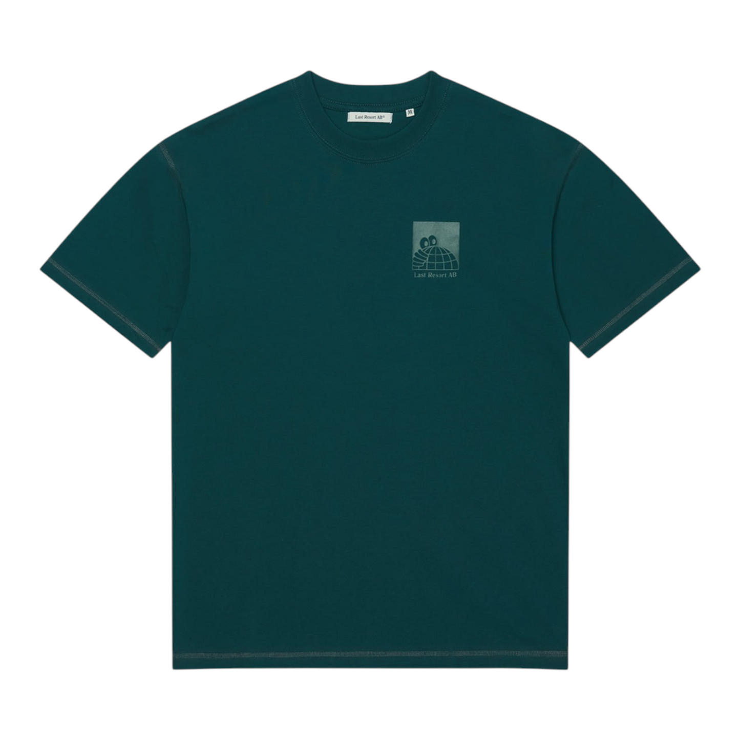 LAST RESORT LITTLE AB FLATLOCK TEE DARK TEAL