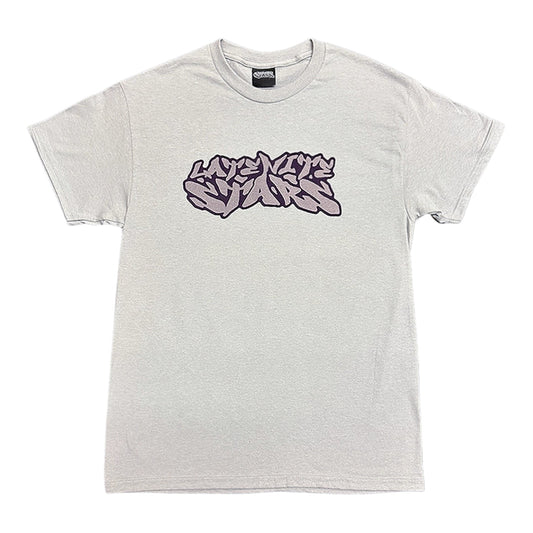 LATE NITE STARS LOGO TEE HEATHER GREY