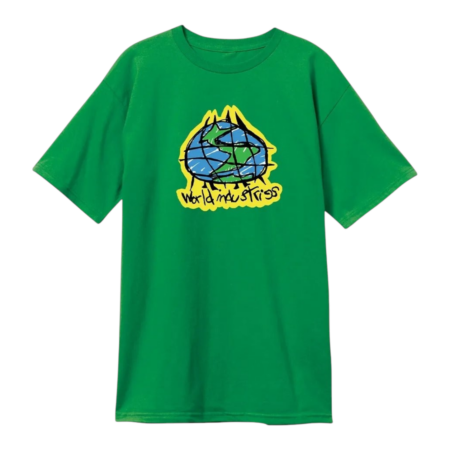 WORLD INDUSTRIES SCRIBBLE TEE KELLY GREEN