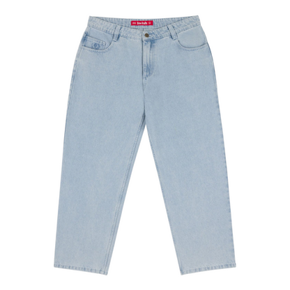 LOVIAH 1990 BAGGY DENIM PANTS WHITE BLUE WASH