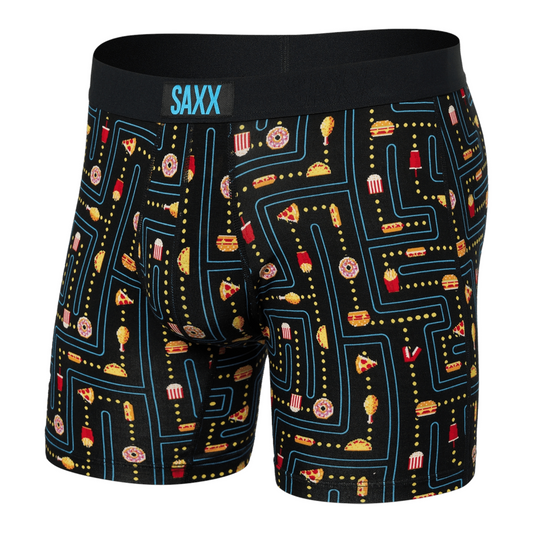 SAXX VIBE SUPER SOFT BOXER BRIEF JUNK MAN BLACK