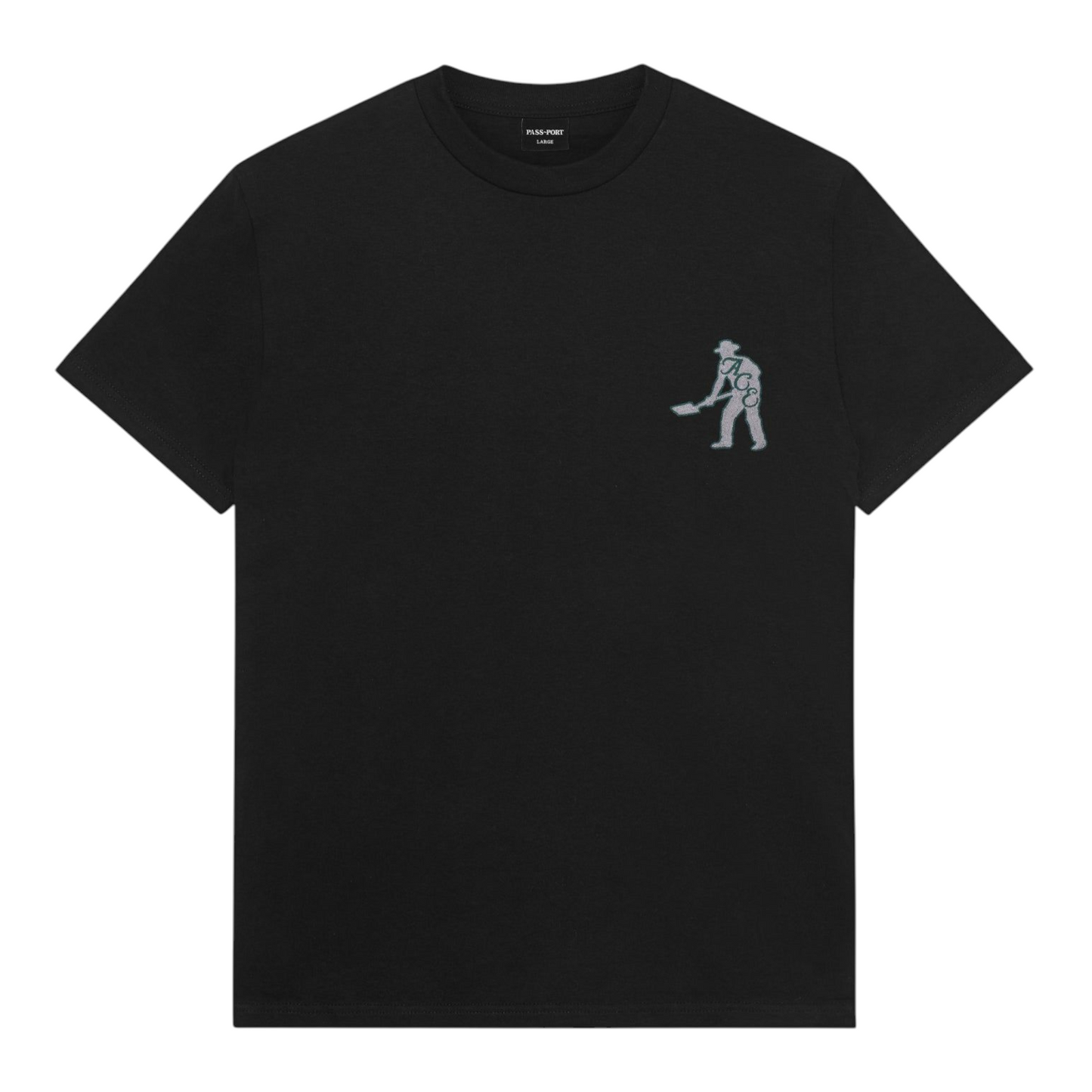 PASSPORT X ACE SPADE TEE BLACK