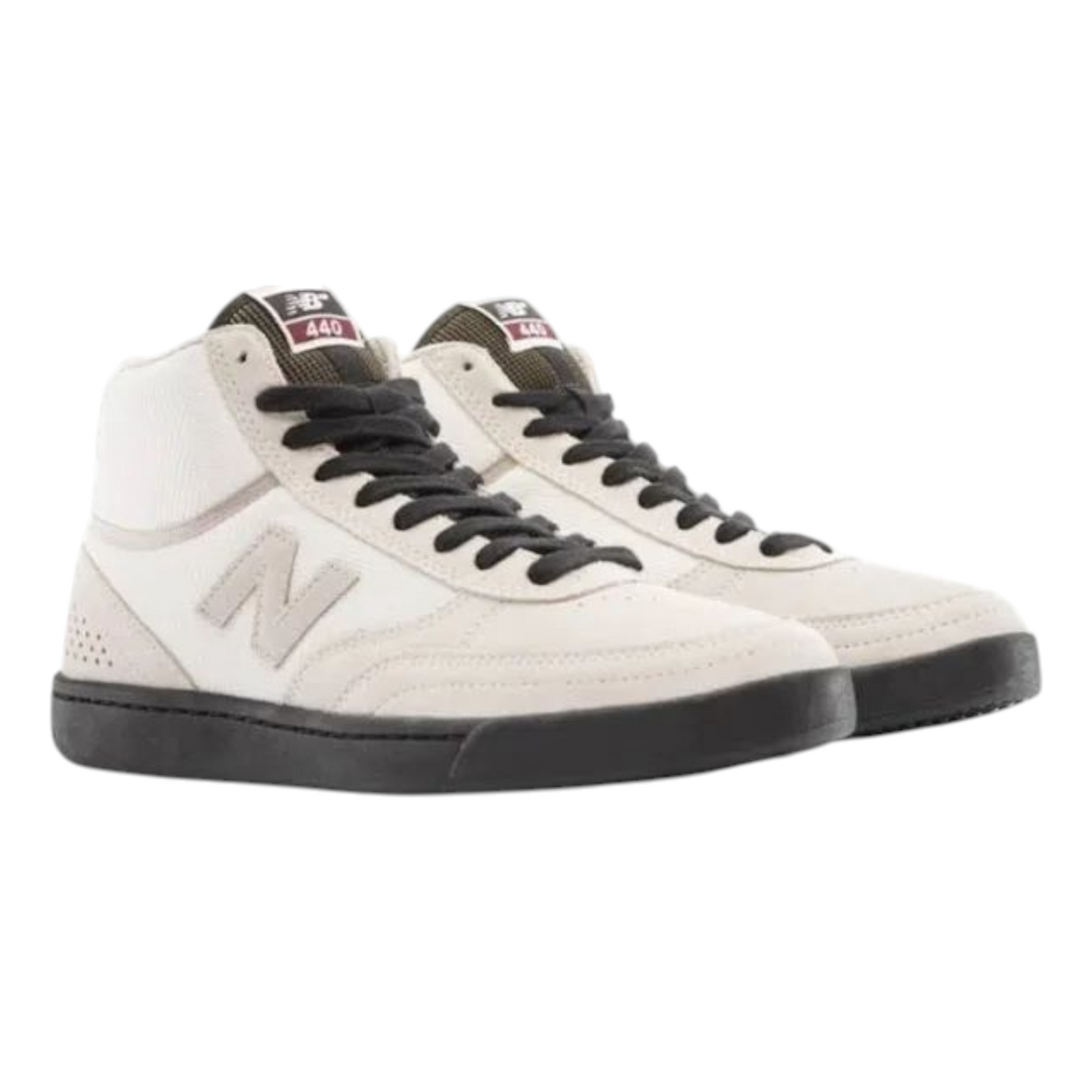 NEW BALANCE 440 HIGH SKATE SHOP DAY WHITE BLACK