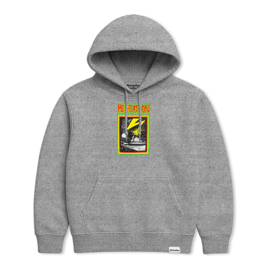 MEHRATHON BANNED IN MTL HEAVYWEIGHT HOODY HEATHER GREY