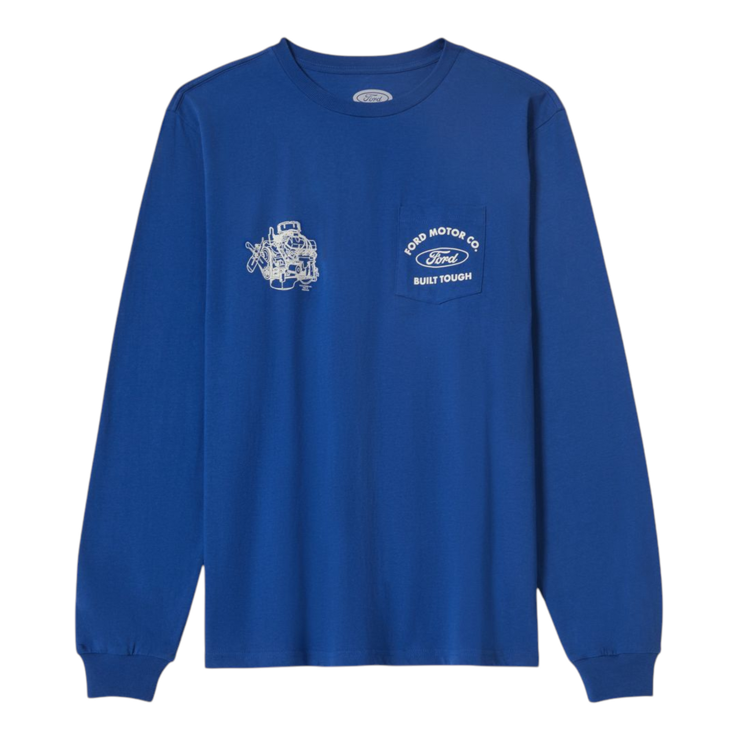 BRIXTON FORD BUILT TOUGH LONG SLEEVE FORD BLUE