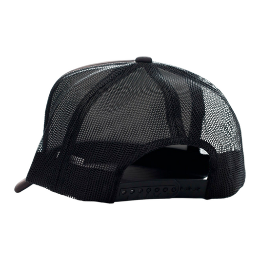 SKULL SKATES FOAM HORSE BOX LOGO MESH TRUCKER HAT BLACK