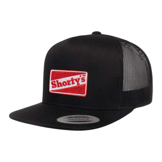 SHORTYS OG LOGO MESH BACK HAT BLACK RED LOGO