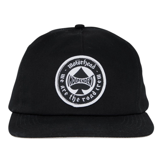 INDEPENDENT X MOTORHEAD SPADE SNAPBACK BLACK