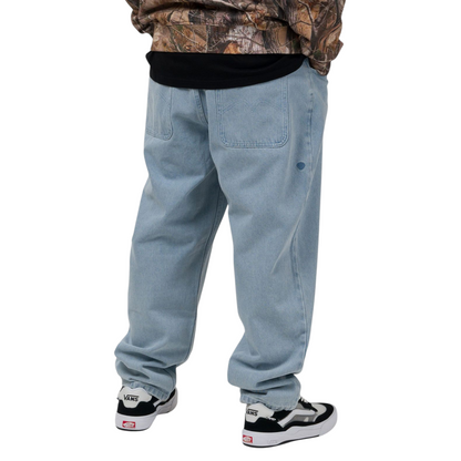 LOVIAH 1990 BAGGY DENIM PANTS WHITE BLUE WASH