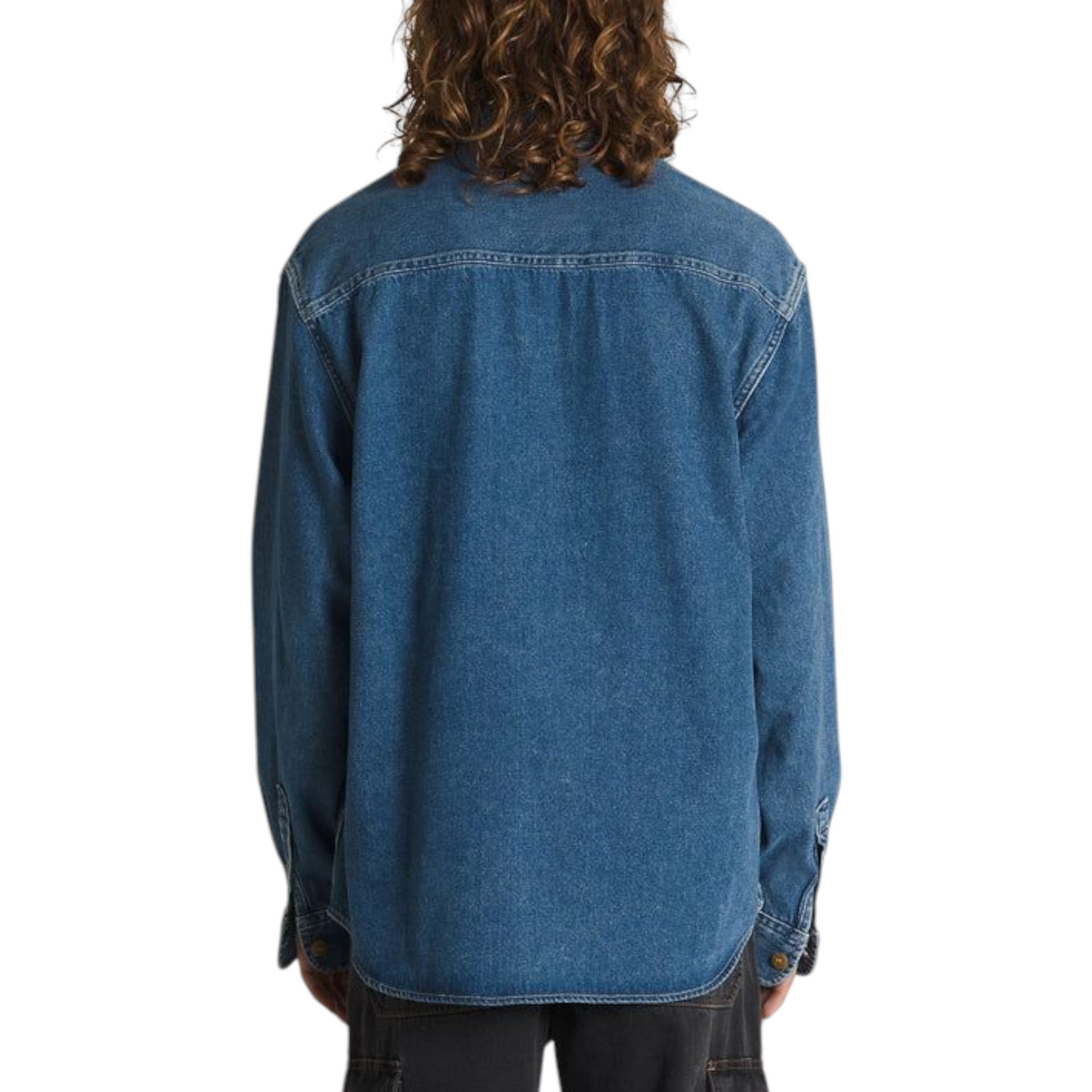 VANS STEVENS DENIM LONG SLEEVE SHIRT VINTAGE INDIGO