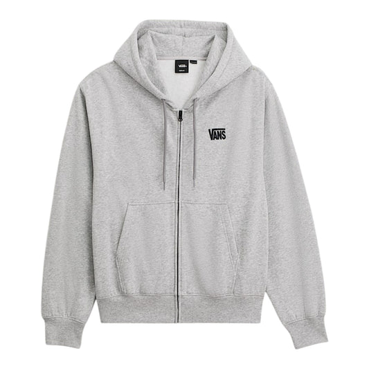 VANS STRETCH LOGO FULL ZIP HOODIE CEMENT HEATHER
