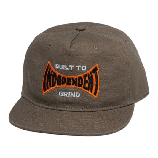 INDEPENDENT BUILT TO GRIND SPAN SNAPBACK WALNUT