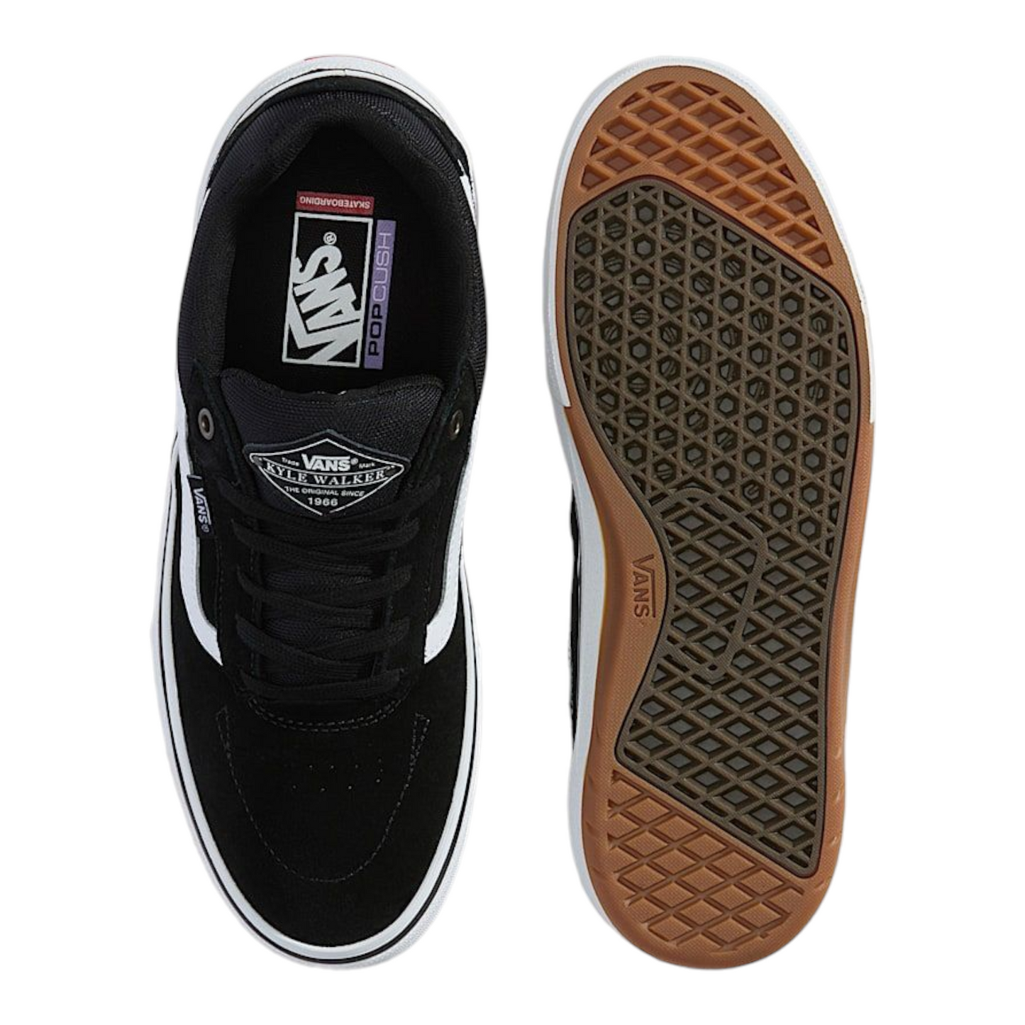 VANS SKATE KYLE WALKER WAFFLECUP BLACK/WHITE