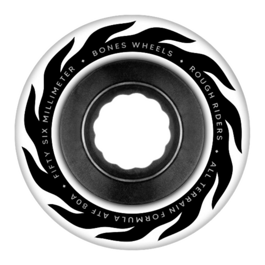 BONES ATF ROUGH RIDERS ETERNAL FLAME WHEELS 80A WHITE