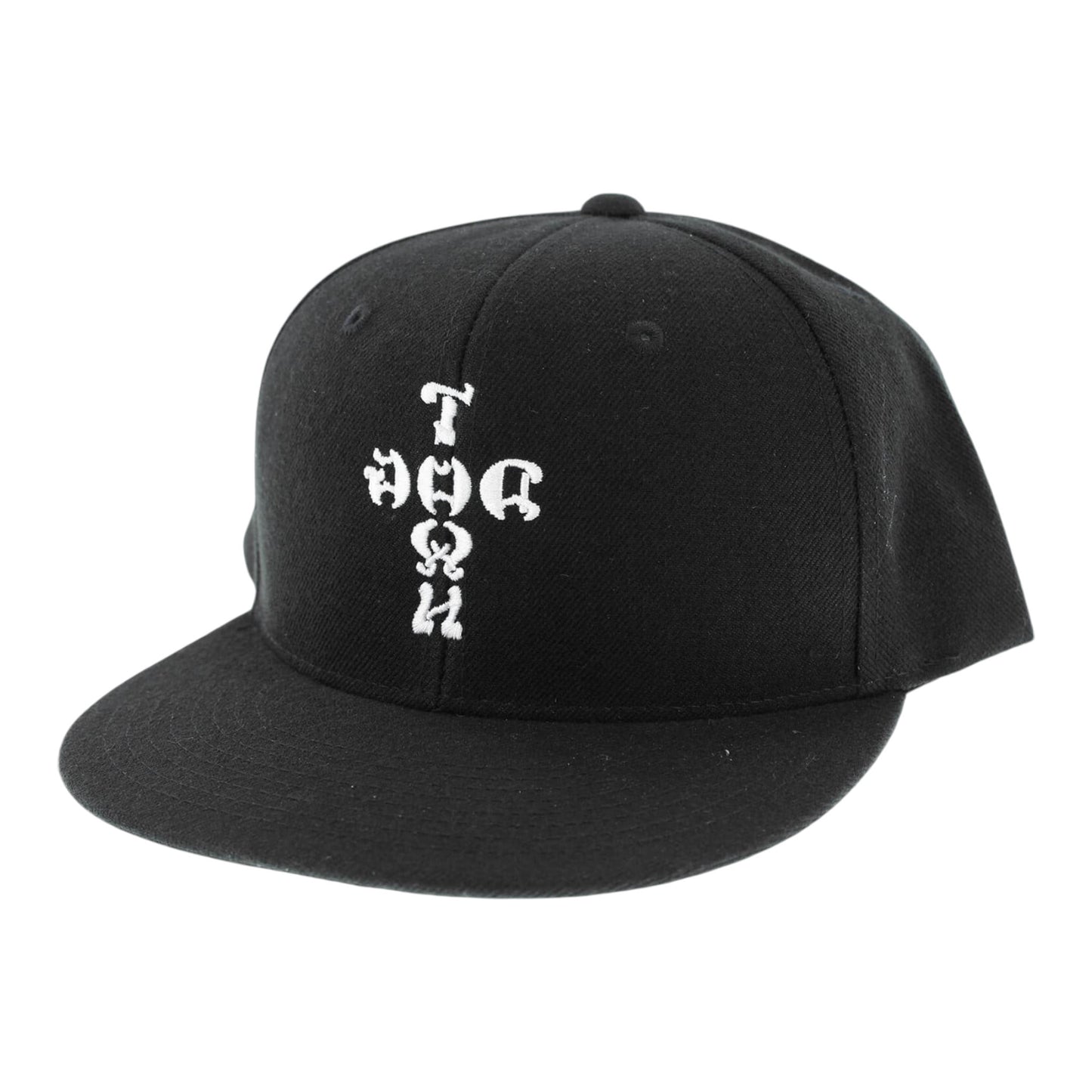 DOGTOWN CROSS LETTER SNAPBACK HAT BLACK