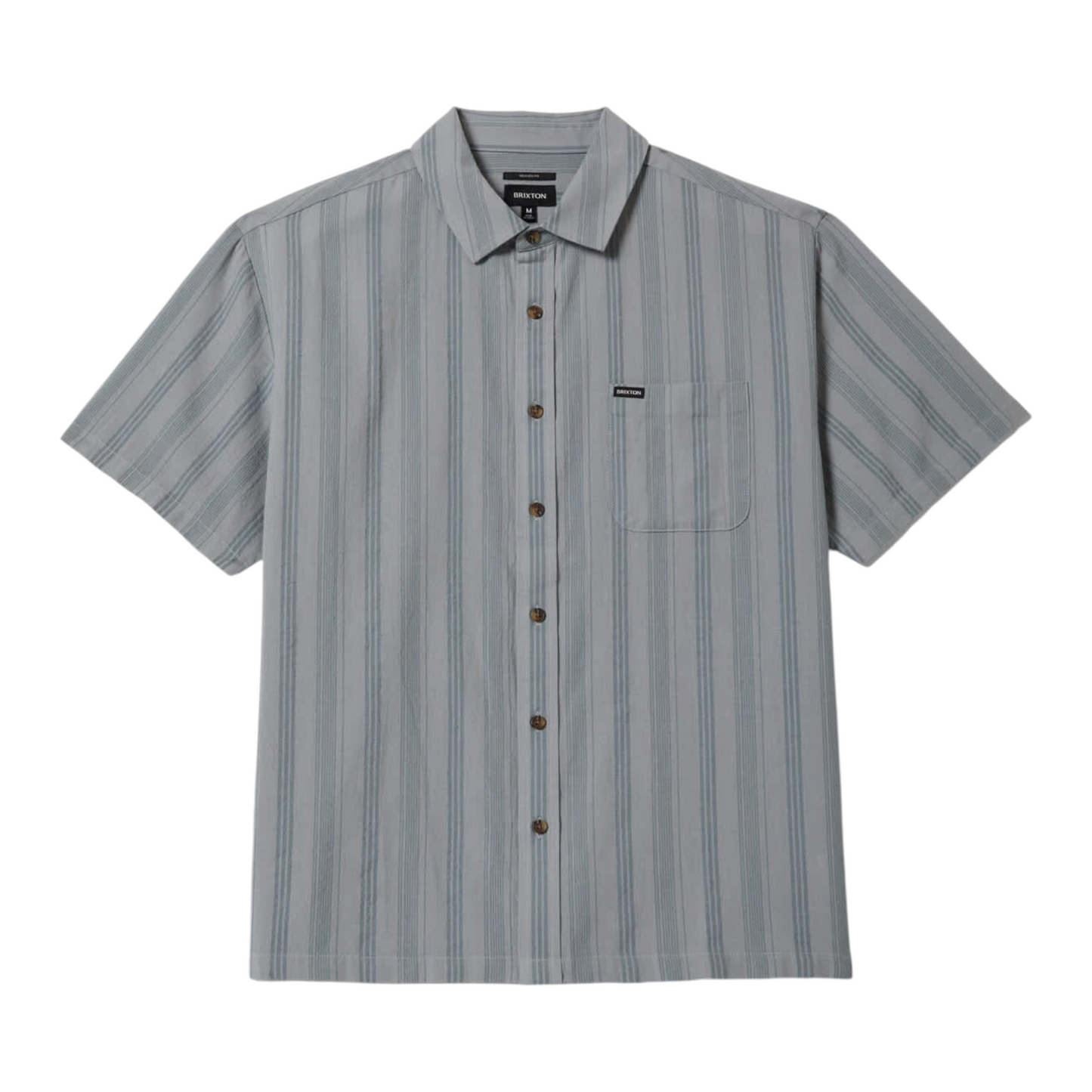 BRIXTON CRU STRIPED DOBBY SHIRT TROOPER