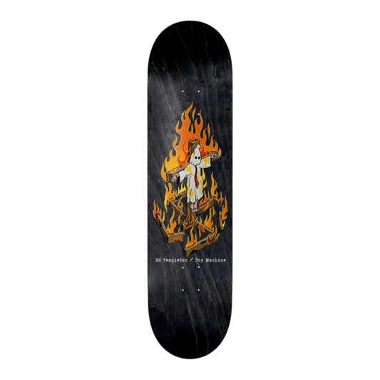 TOY MACHINE ED TEMPLETON CHARRED CROSS DECK BLACK