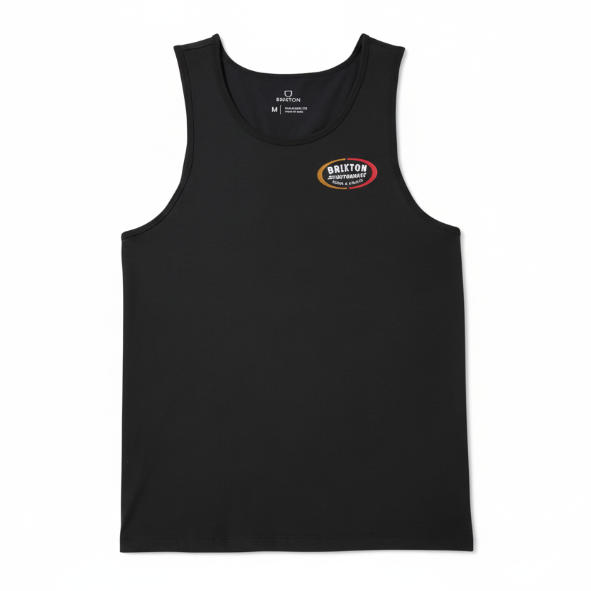BRIXTON RHETT TANK TOP BLACK