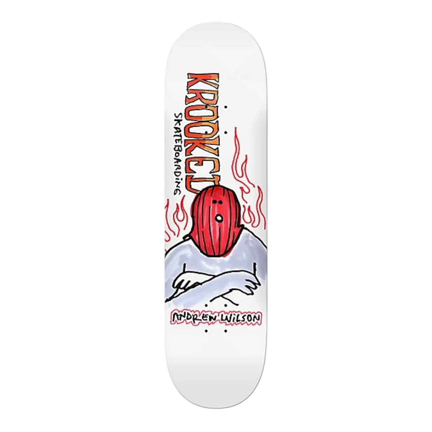KROOKED WILSON FIRE MASK DECK 8.75