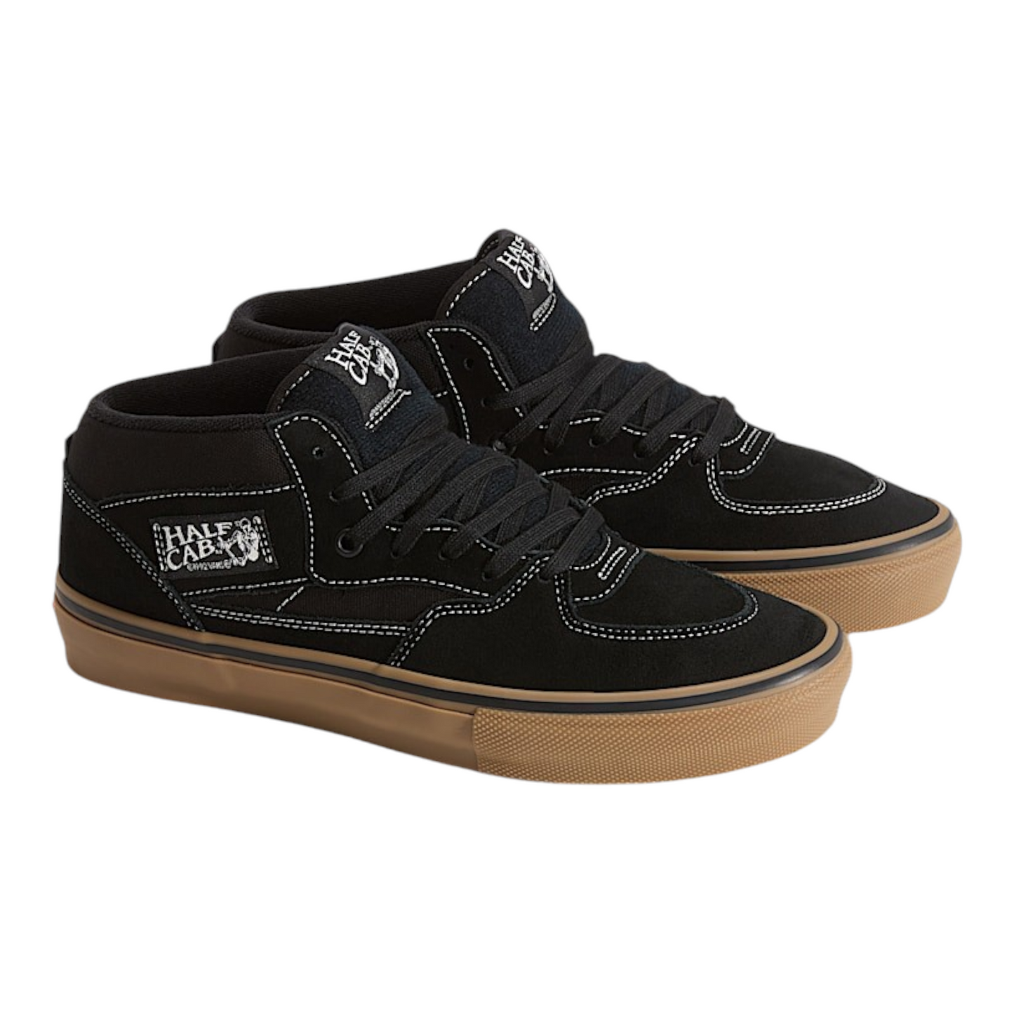 VANS SKATE HALF CAB BLACK GUM WHITE