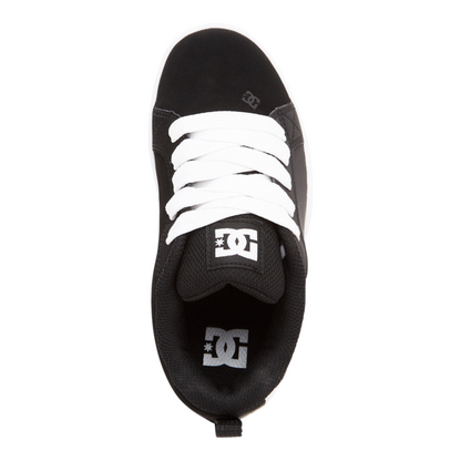 DC COURT GRAFFIK YOUTH BLACK WHITE