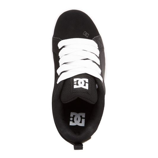 DC COURT GRAFFIK YOUTH BLACK WHITE