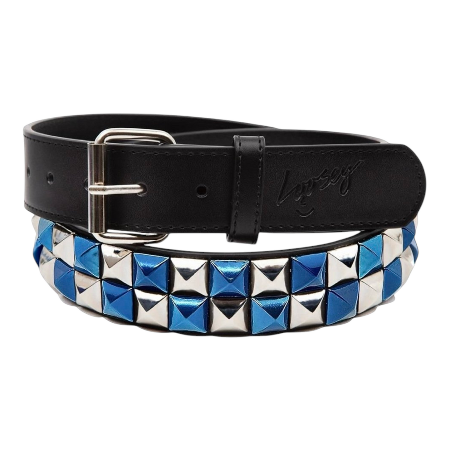 LOOSEY PREMIUM STUD FINDER CHECKERED BELT BLUE