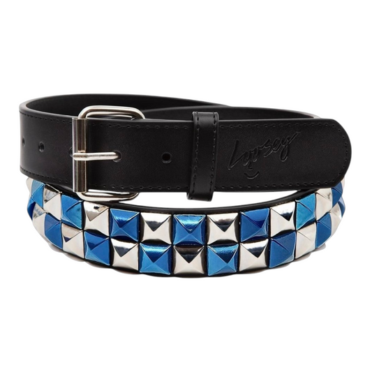 LOOSEY PREMIUM STUD FINDER CHECKERED BELT BLUE