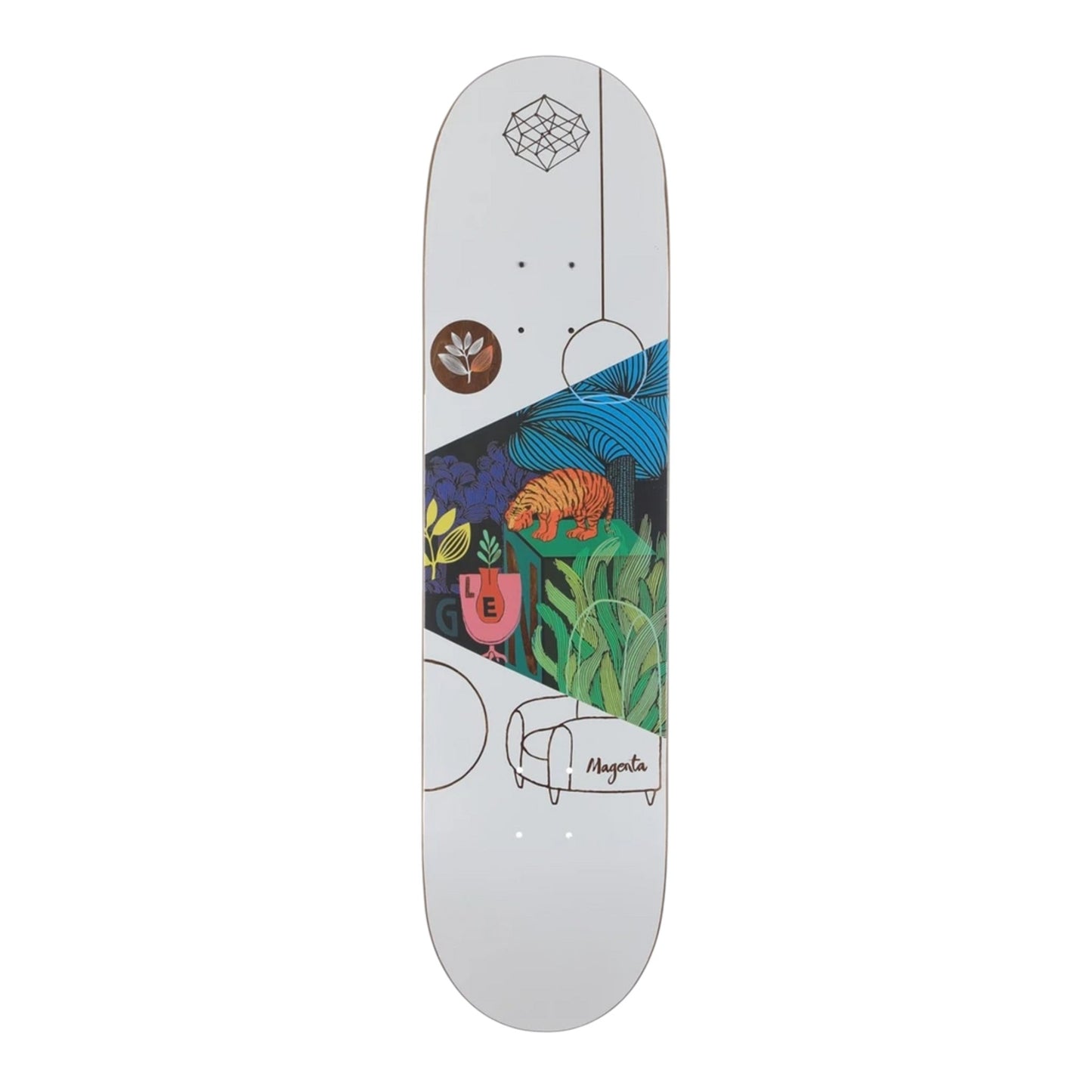 MAGENTA FOX VISIONS DECK 8.125
