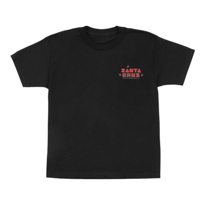 SANTA CRUZ YOUTH TRIPPER TEE BLACK