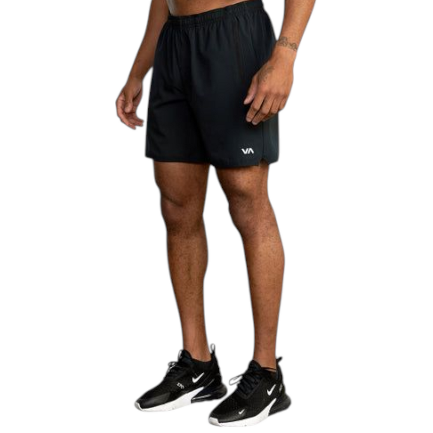 RVCA YOGGER STRETCH SHORT 17 BLACK