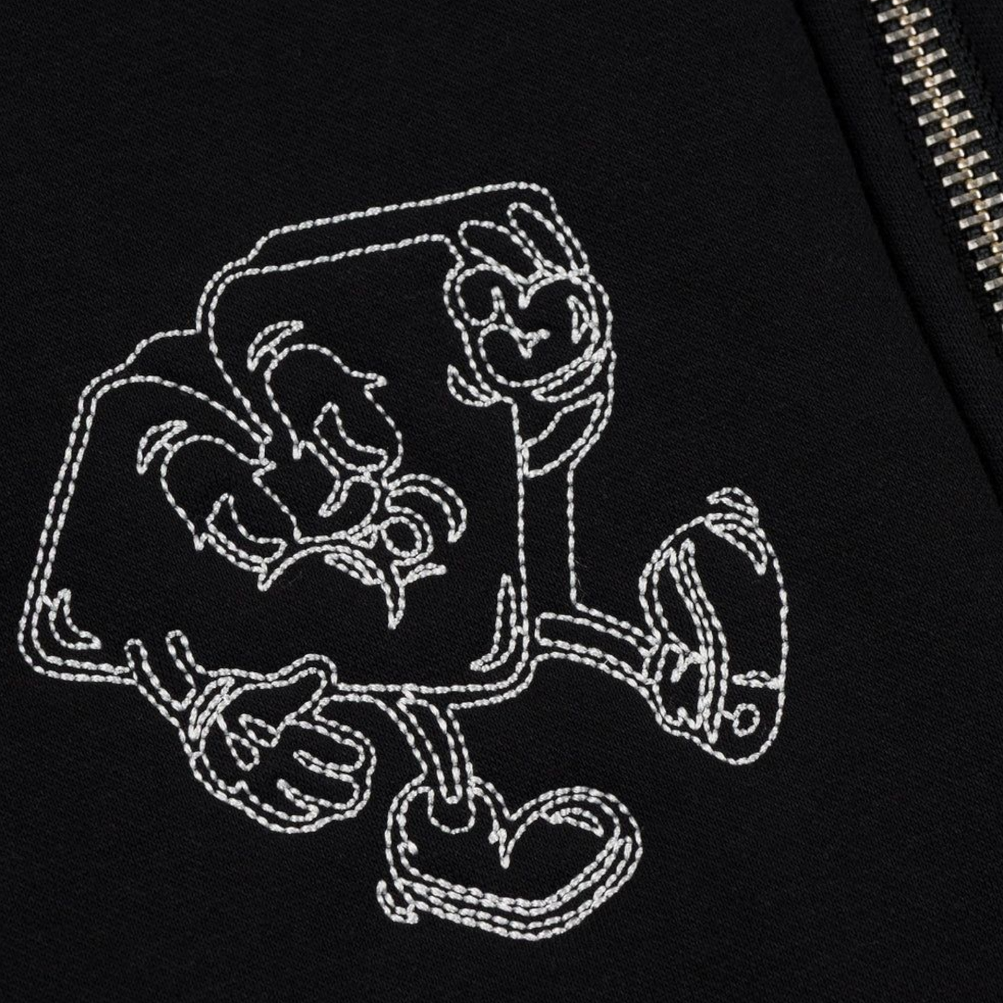 LOVIAH LITTLE MAN ZIP UP HOODIE BLACK