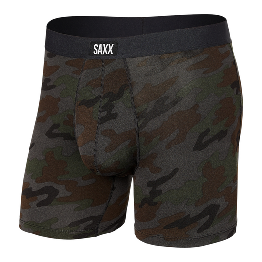 SAXX DAYTRIPPER COMFORT STRETCH BOXER BRIEF FLY BLACK OPS CAMO