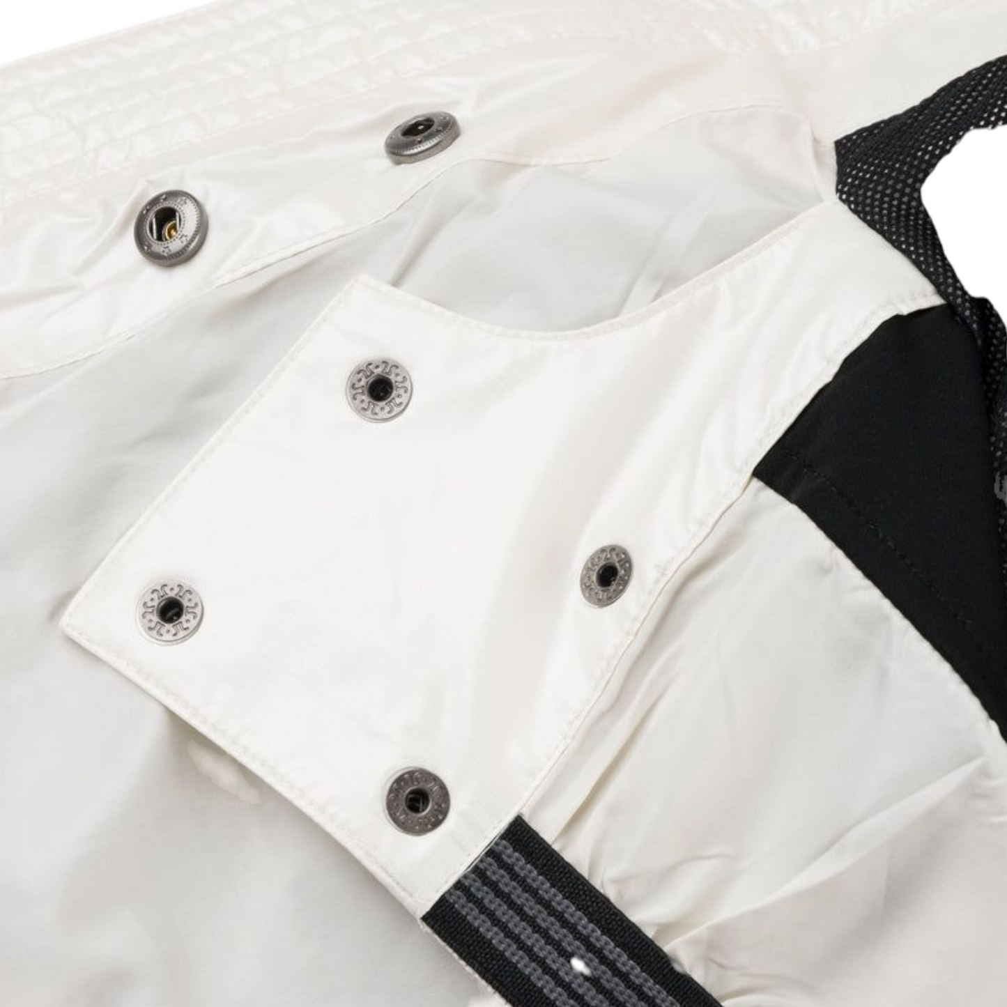 SOUVENIR 2.5 PLY RECESSION JACKET MARSHMALLOW BLACK