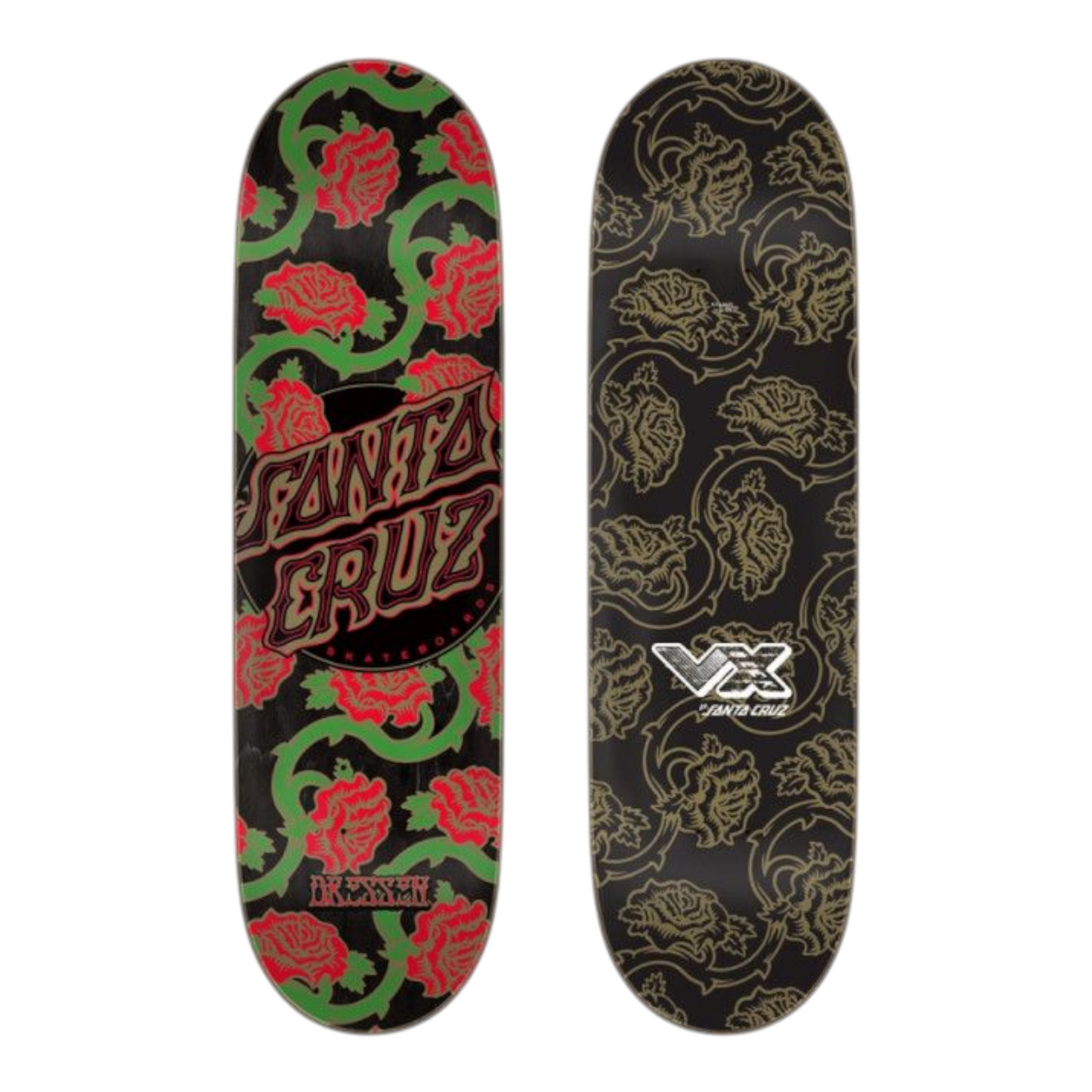 SANTA CRUZ DRESSEN ROSES DOT VX DECK 8.8